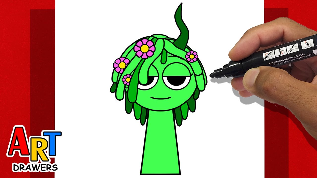 How To Draw Green (Vineria) - INCREDIBOX SPRUNKI