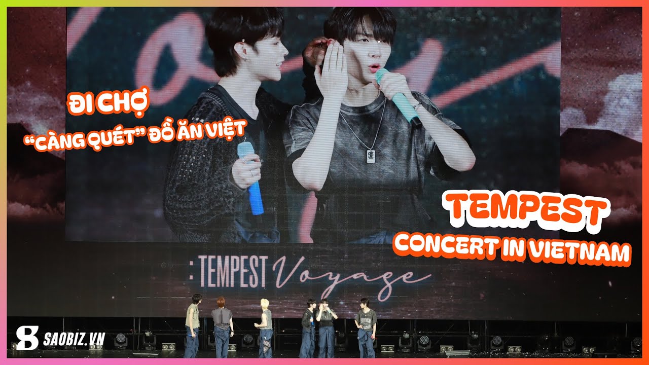 TEMPEST đi chợ Bến Thành “CÀNG QUÉT” đồ ăn Việt Nam, được Hanbin chỉ ĐU TREND Tóp Tóp cưng xỉu