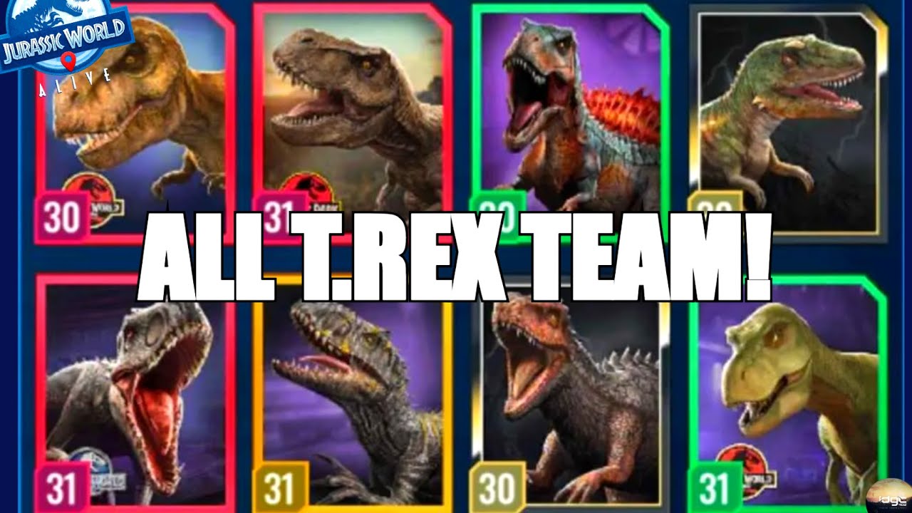 Can An All T.Rex Team Dominate? | Jurassic World Alive PvP