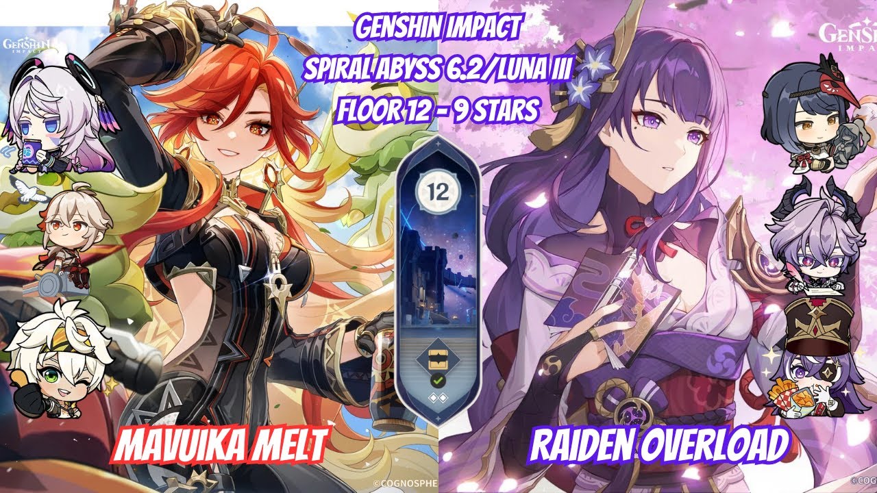 C0 Mavuika Melt & C6 Raiden Overload | Spiral Abyss 6.2/Luna III – Genshin Impact