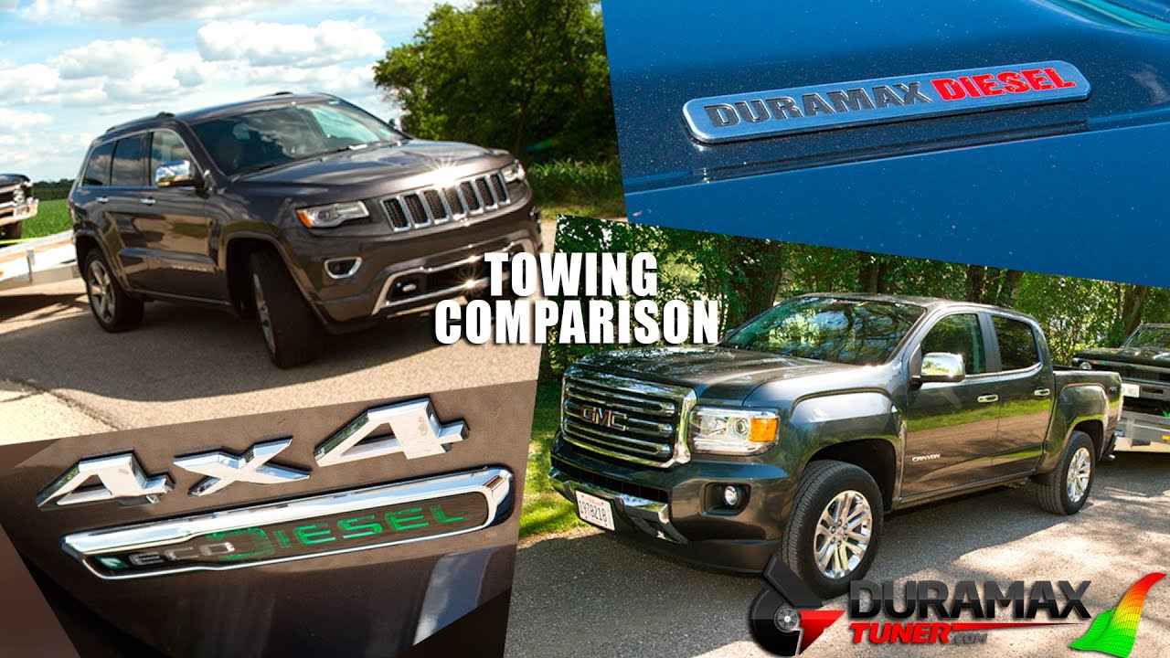 Сравнение буксировки 2,8-литрового Duramax и 3,0-литрового Jeep EcoDiesel от Duramaxtuner.com