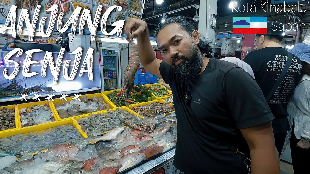 Makan SEAFOOD di Kota Kinabalu, ANJUNG SENJA.