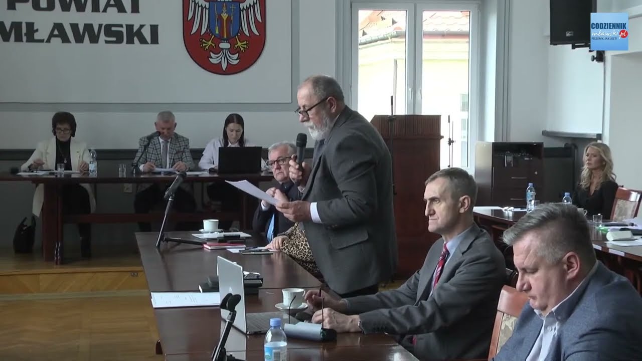 LX sesja Rady Powiatu Mławskiego 14.03.2024 r.