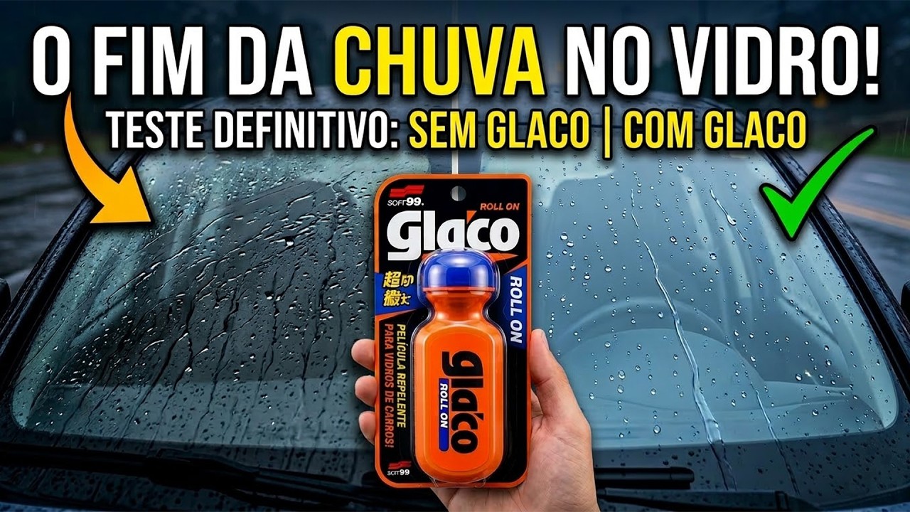 O Fim da Chuva Ácida! Teste Real do combo Glass Refresh + Glaco no carro do amigo
