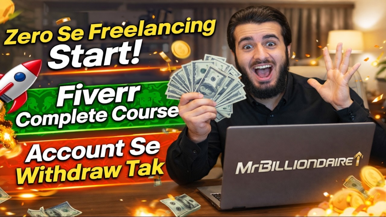 Freelancing Full Course | Fiverr Account Banane Se Payment Withdraw Tak