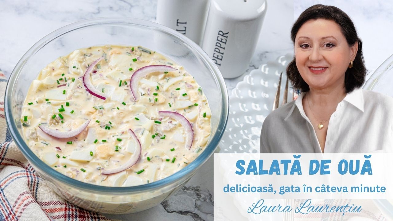 Salată de Ouă rețetă delicioasă, gata &icirc;n 5 minute! Ce să faci cu ouăle rămase de la Paști!