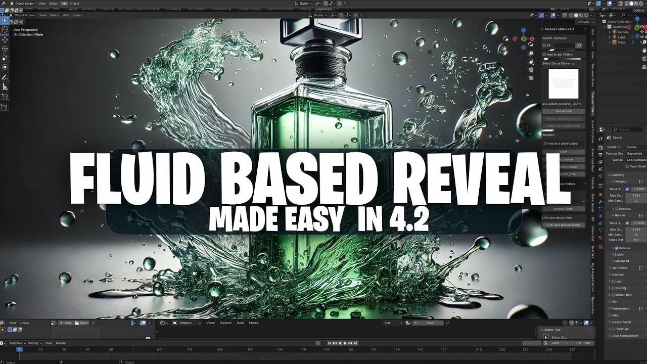 Fluid based object reveal made easy