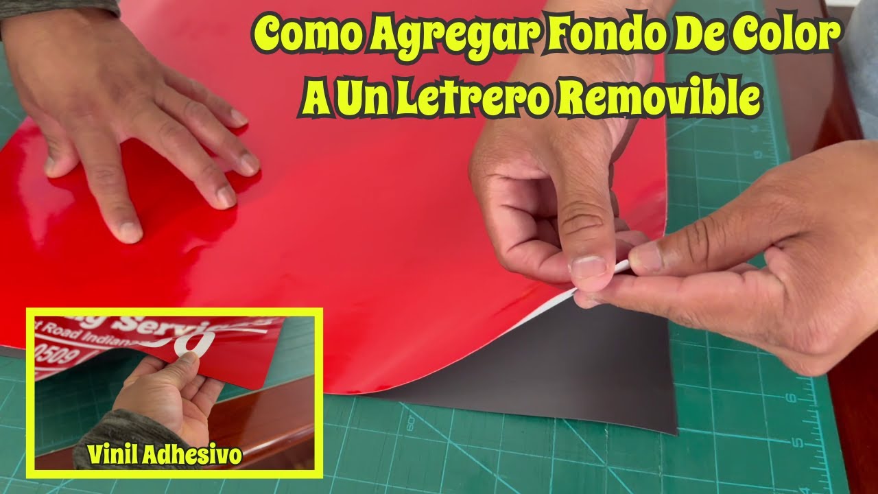 Como Aplicar Vinil Adhesivo en Imanes