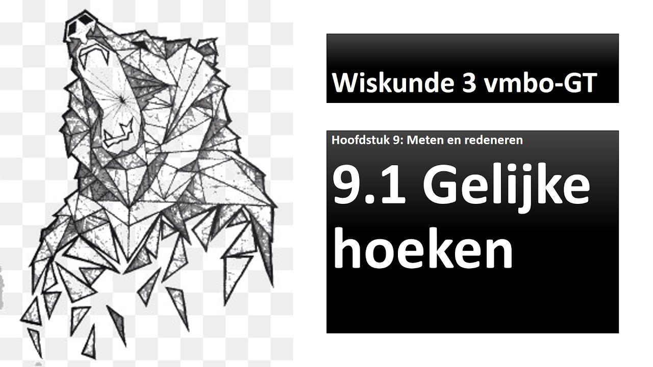 RMI Wiskunde 3TL 9.1 Gelijke hoeken Moderne Wiskunde 10e editie