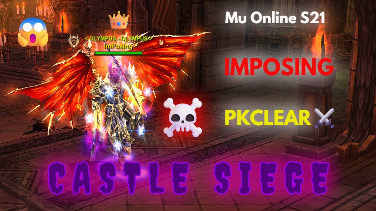 Castle Siege MU Online S21 ⚔️ESTE BM ESTÁ DEMASIADO OP 😈 Dominando PvP y PK Masivo 💀⚔️