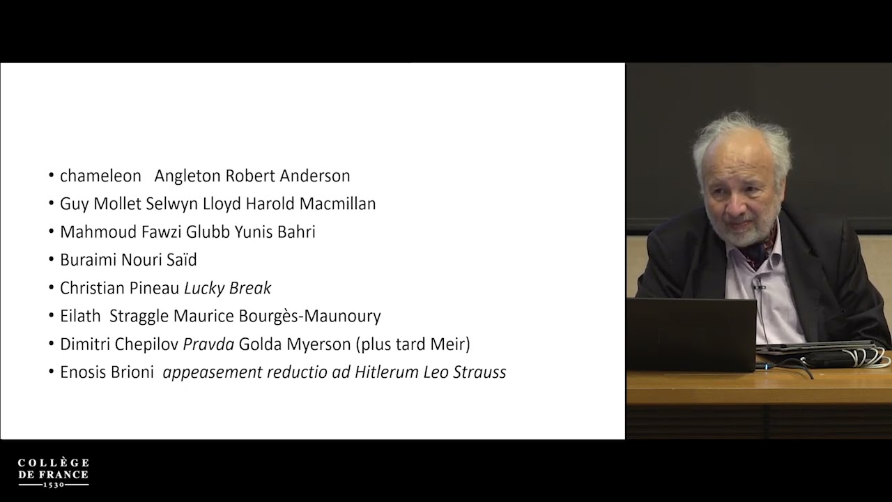 Les crises d'Orient : l'échec de l'unité arabe à partir de 1956 (1) - Henry Laurens (2020-2021)