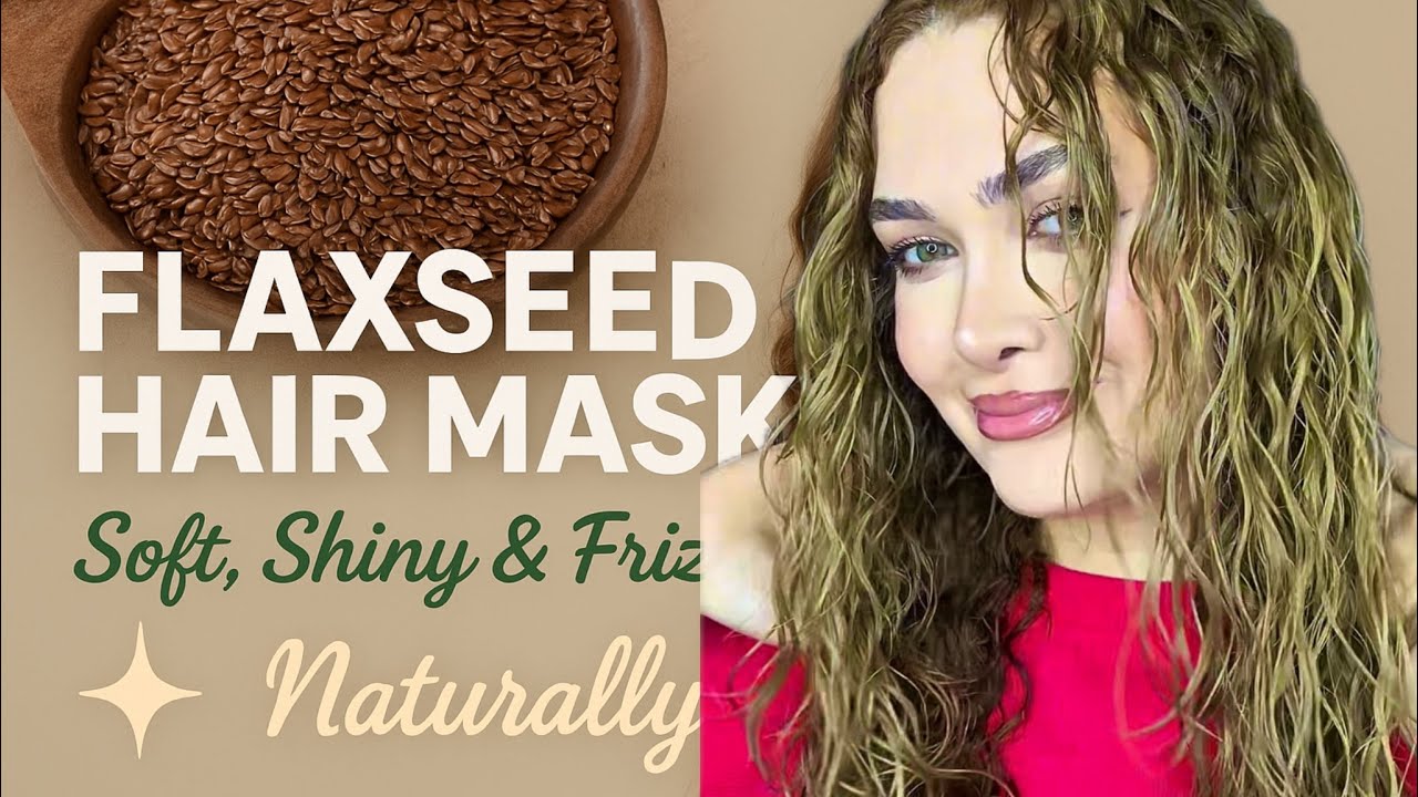 🌿 This Flaxseed Hair Mask Changed My Hair! | Soft, Shiny & Frizz-Free Naturally ✨