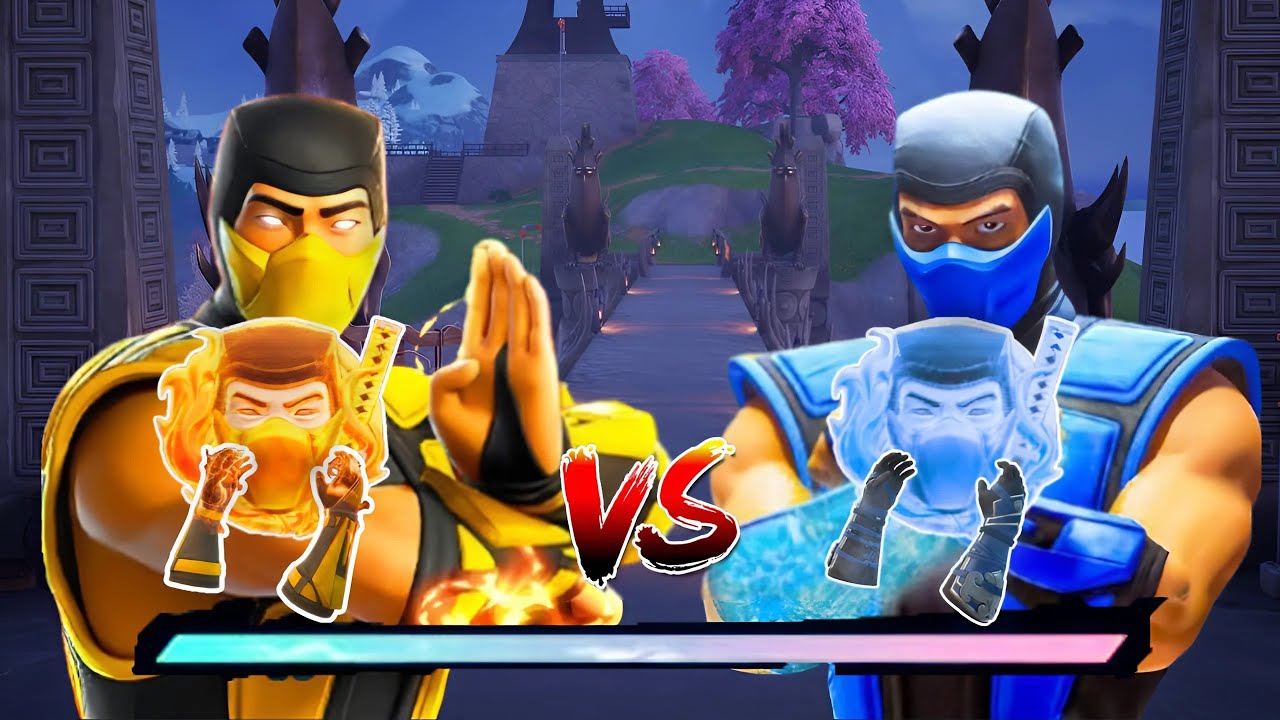 SUB ZERO VS SCORPION CHALLENGE IN FORTNITE ( NEW! Fortnite Chapter 6 Season 2 )