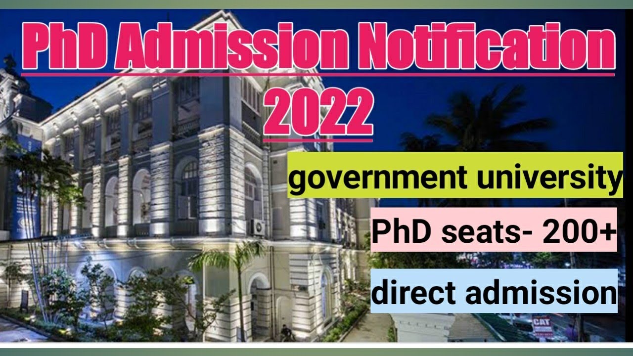 PhD Admission Notification 2022// government state University/ UOP// #phdadmission2022 #phdadmission