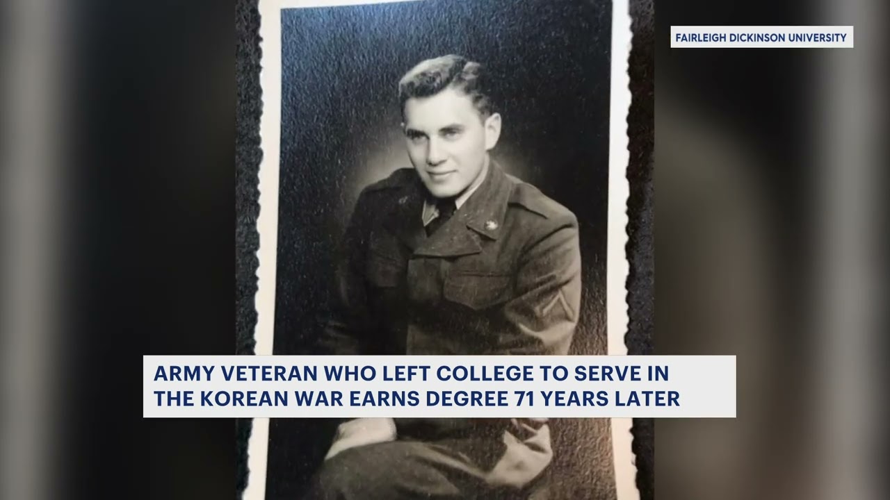 90-year-old Korean War veteran finally gets degree from FDU after 70 years