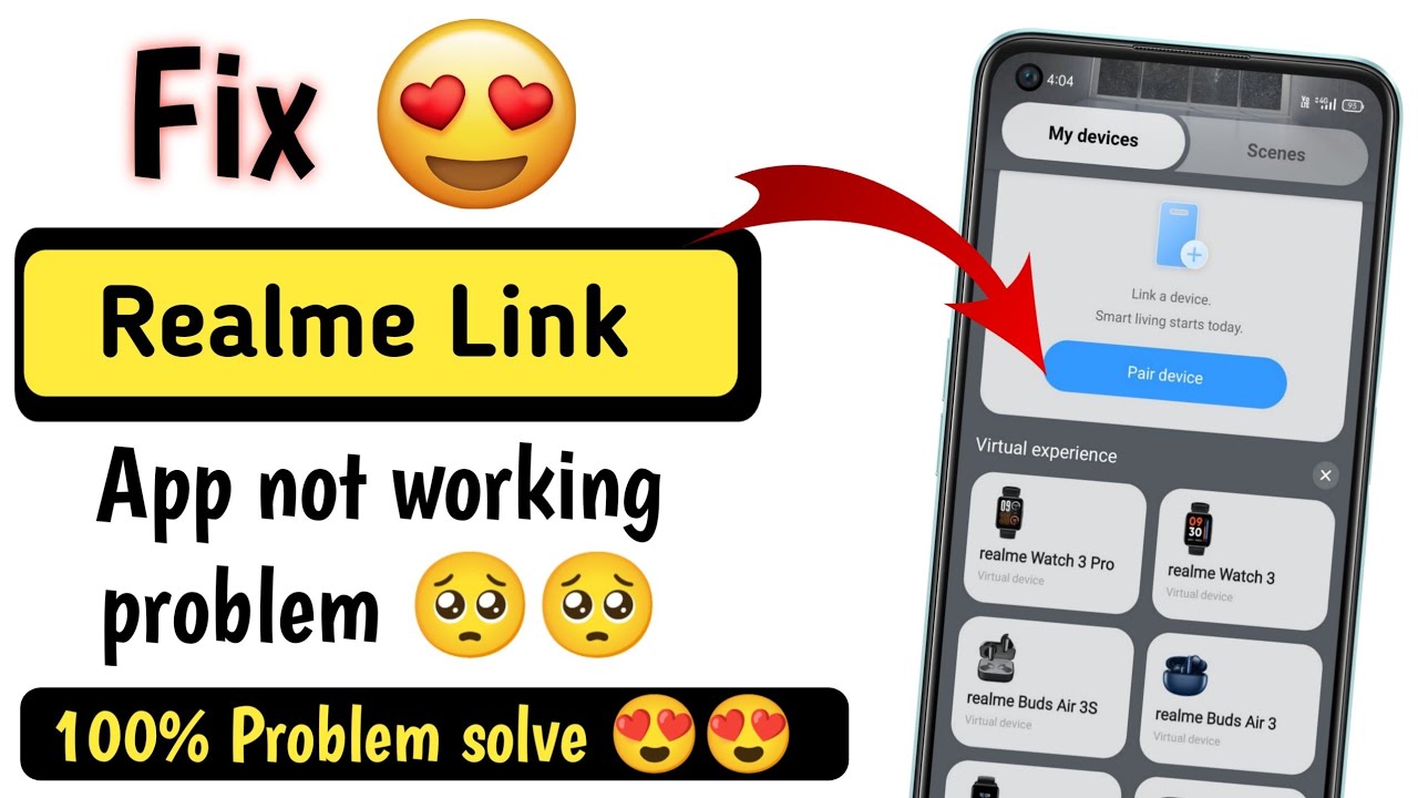 realme link app not working