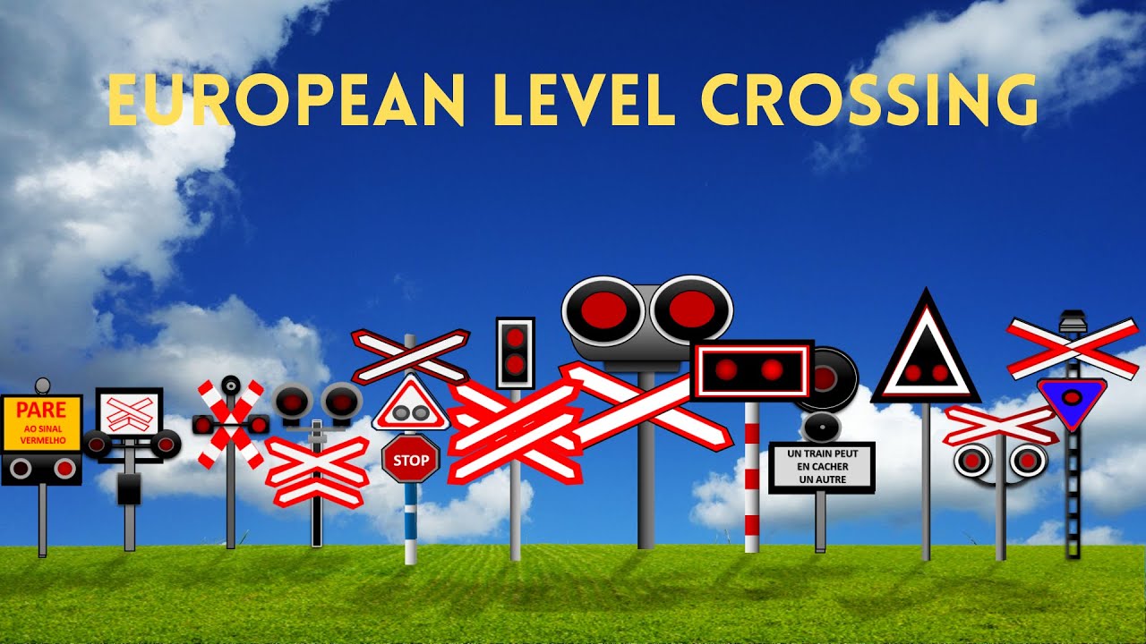 Railroad Crossing Animation |European level crossing |Kartun Palang Rel kereta Api アニメ