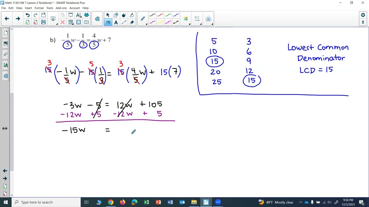 Math 1130 HW 1: Solving Linear Equations