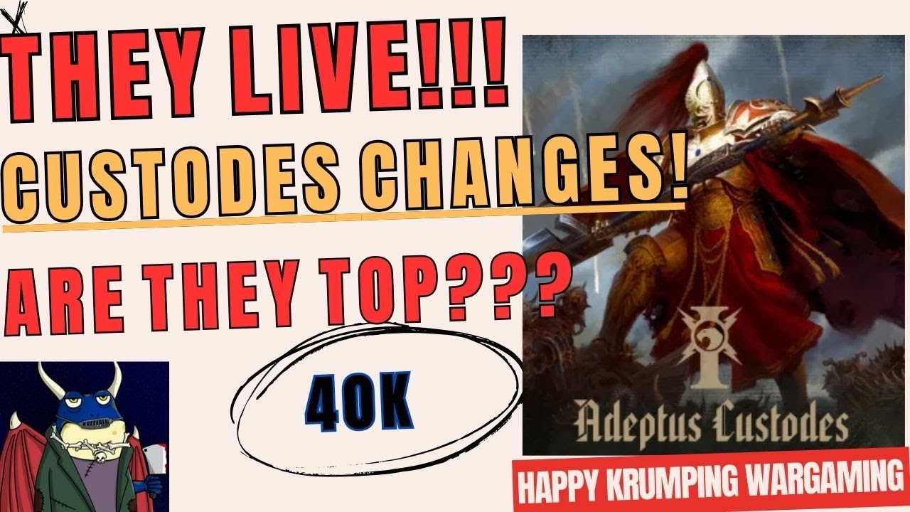 Custodes in the new Warhammer 40k!!!