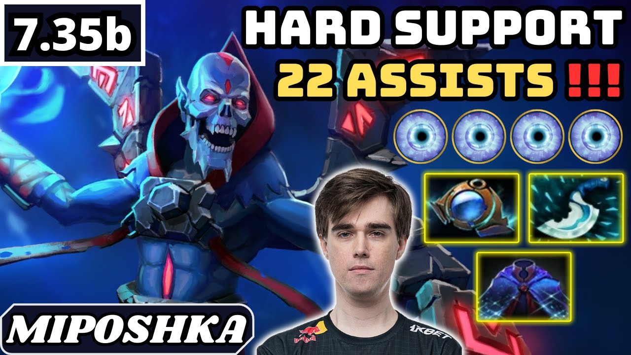 7.35b - Miposhka LICH Hard Support Gameplay 22 ASSISTS - Dota 2 Full Match Gameplay