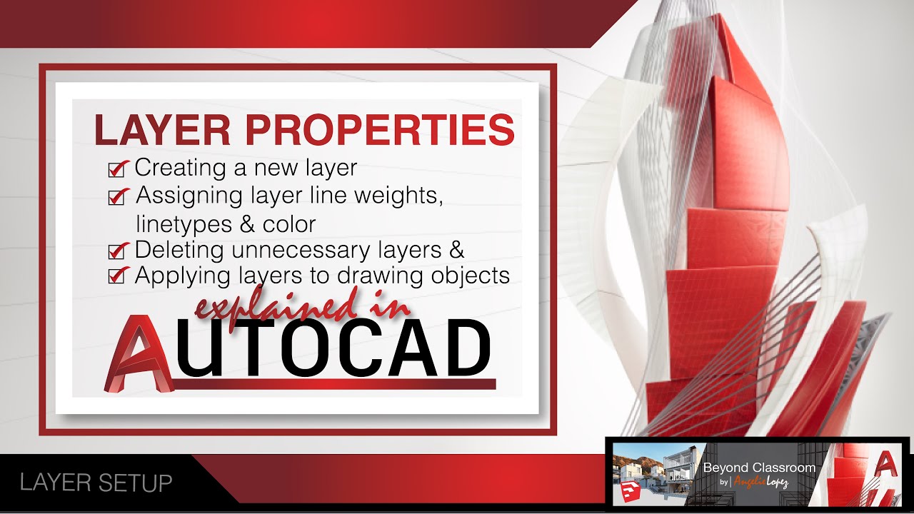 AutoCAD 2021 Layer Setup and Properties: Add & Edit Layers (change color, linetype and lineweight)
