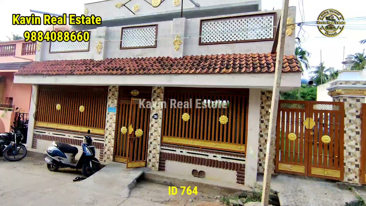 ID 764 - Individual House sale in Near Pondicherry||4BHK||10000sqft||15 Coconut Trees||CCP|4BHK||