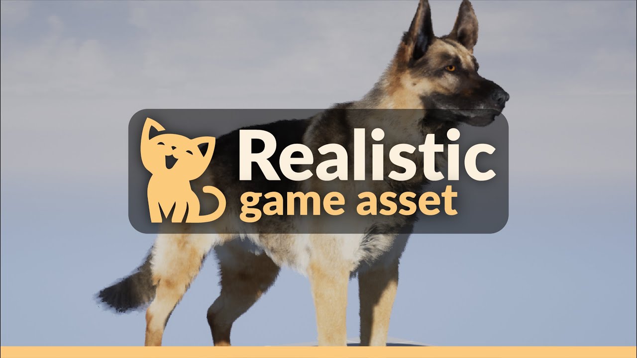 AnimX: German Shepherd - Game Asset Trailer