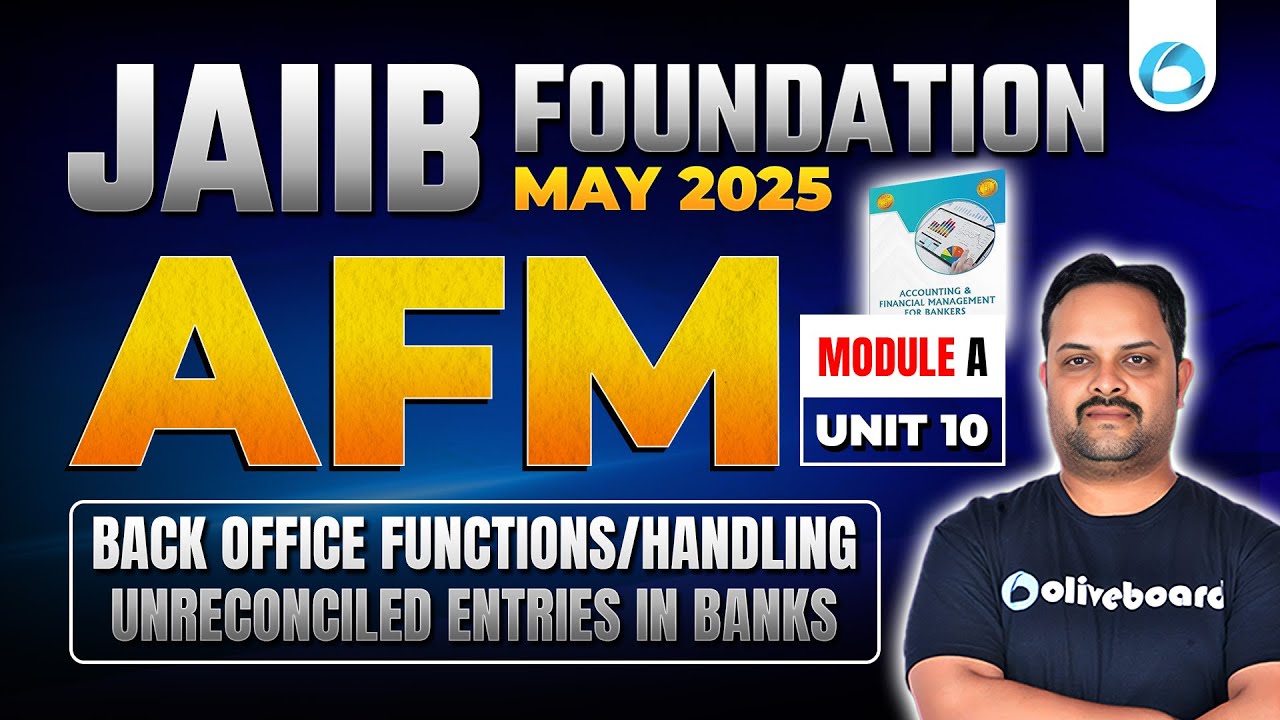 JAIIB May 2025 AFM Module A Unit 10 | JAIIB 2025 Online Classes | By Pradyuman Sir