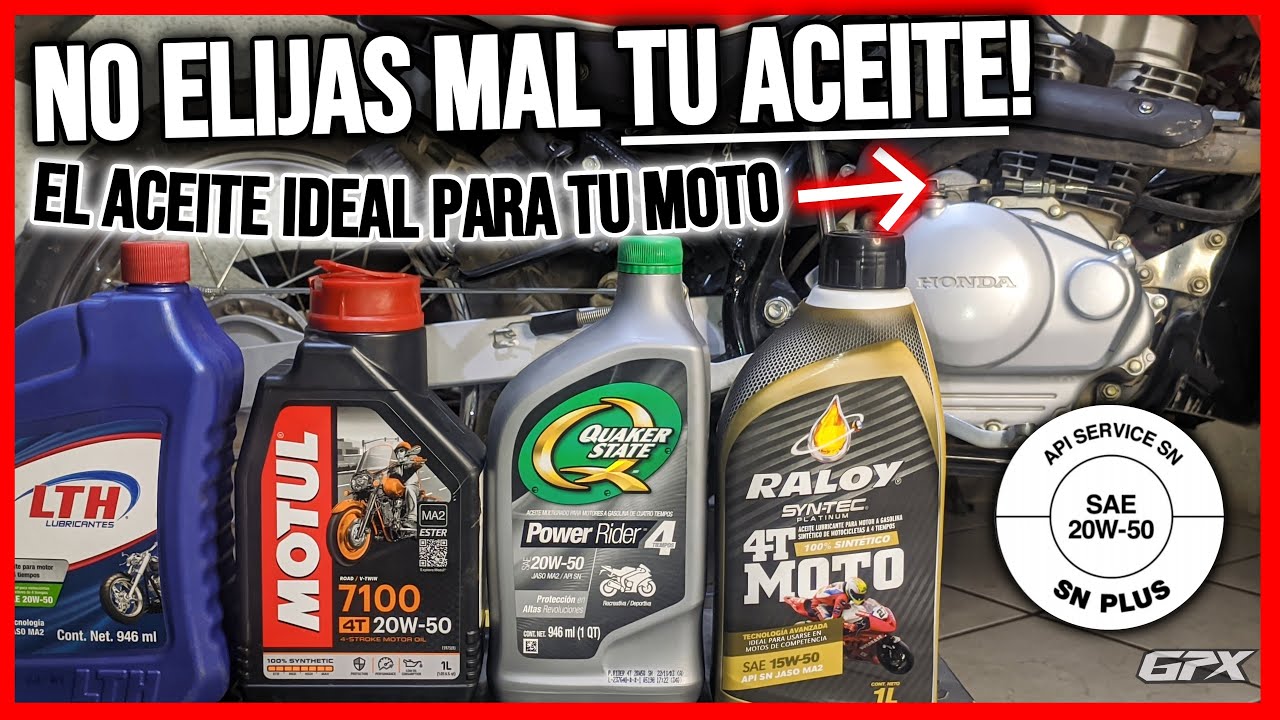 LA IMPORTANCIA DE UN BUEN ACEITE! No Pongas éstos a tú Moto! GUÍA Definitiva!