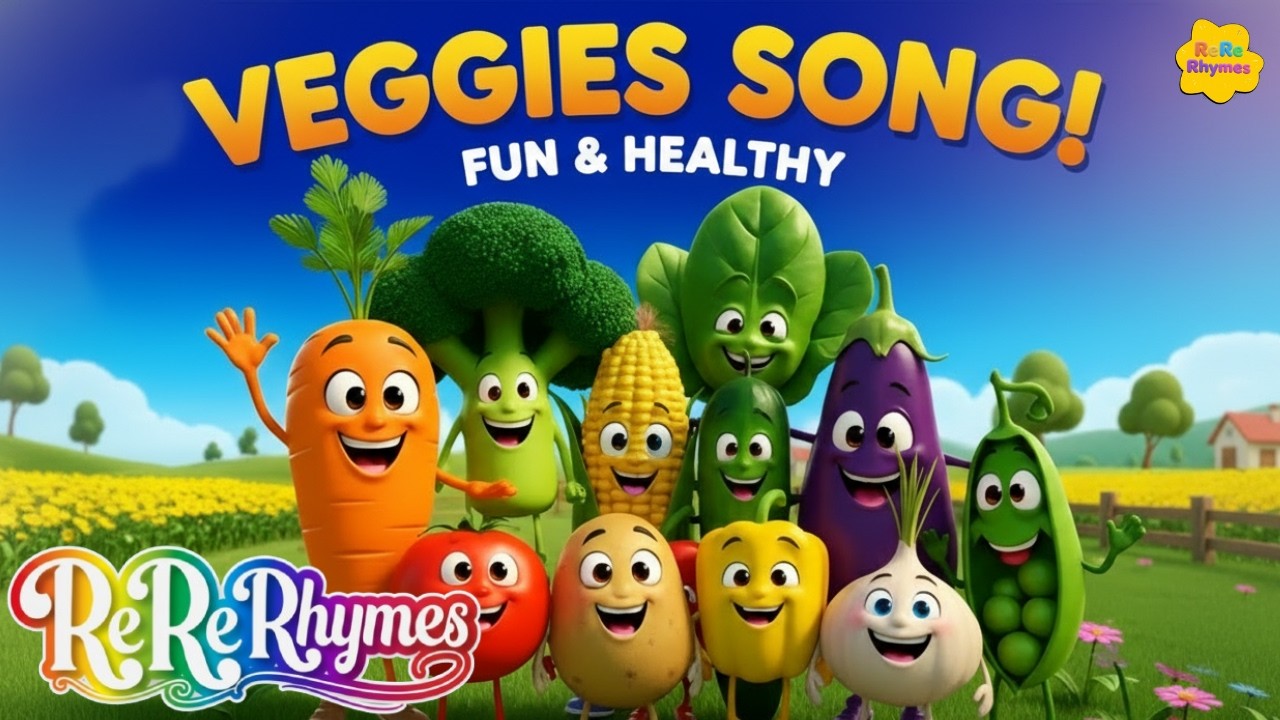 Vegetables Song for Kids | Fun & Healthy Nursery Rhymes
