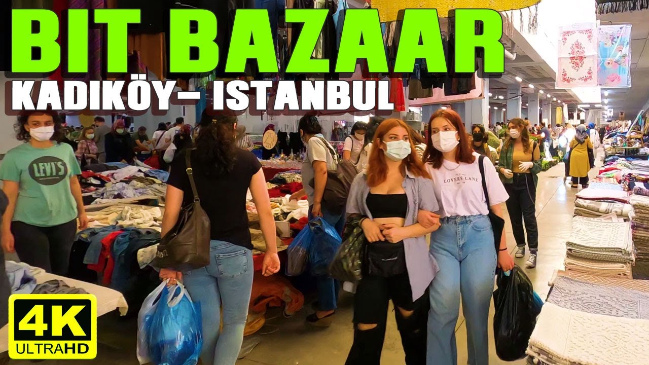 ISTANBUL TURKEY WALK TOUR  🇹🇷 BIT BAZAAR KADIK&Ouml;Y (FLEA MARKET)| 4K  UHD 60FPS | TURKEY 2021