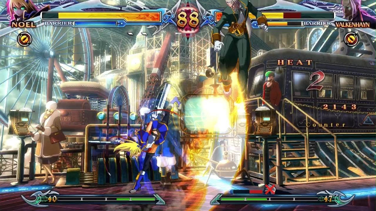 BLAZBLUE CHRONOPHANTASMA EXTEND Unlimited Noel Vs unlimited Valkenhayn