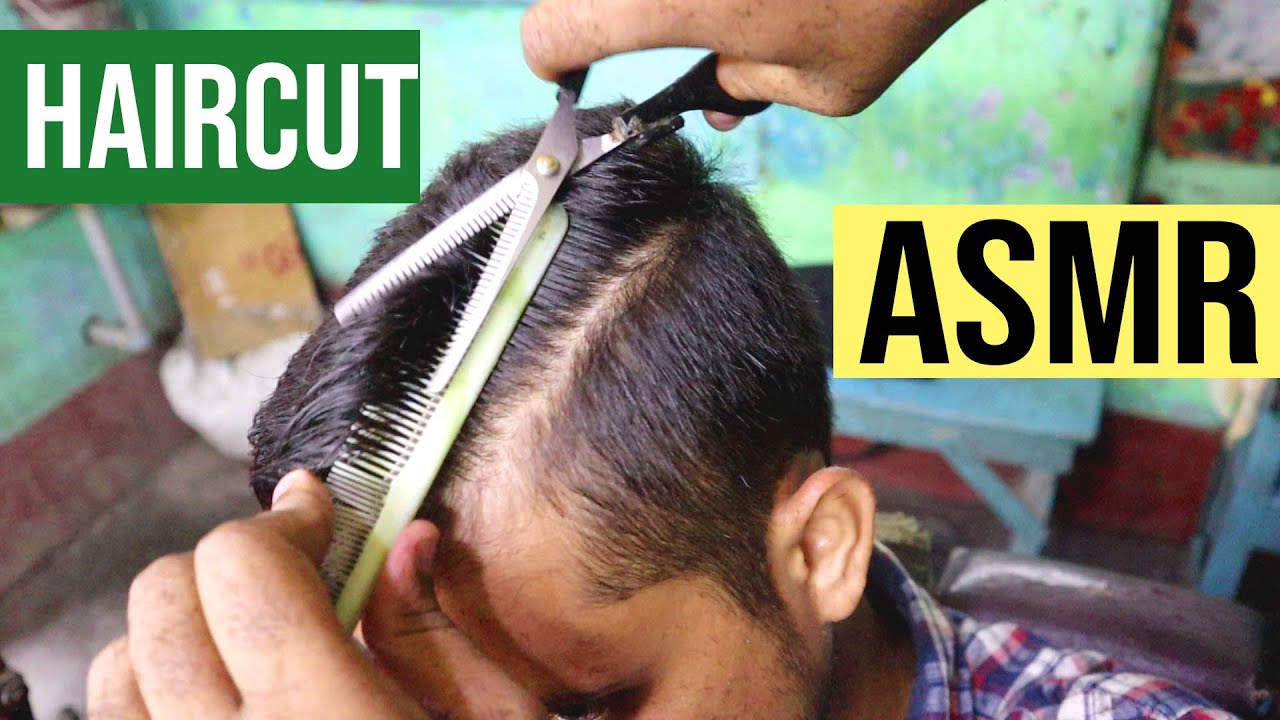 Haircut ASMR || ✂Very fast professional haircut asmr✂