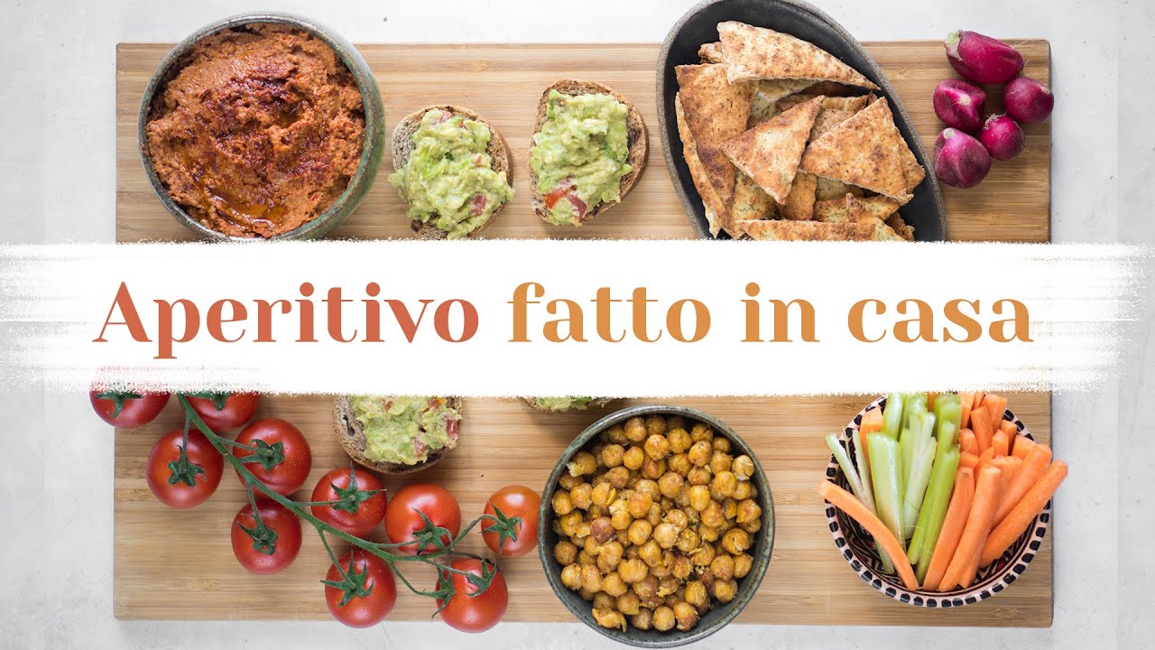 COME PREPARARE UN APERITIVO GUSTOSO E FACILE IN CASA - 4 idee vegetali | Elefanteveg
