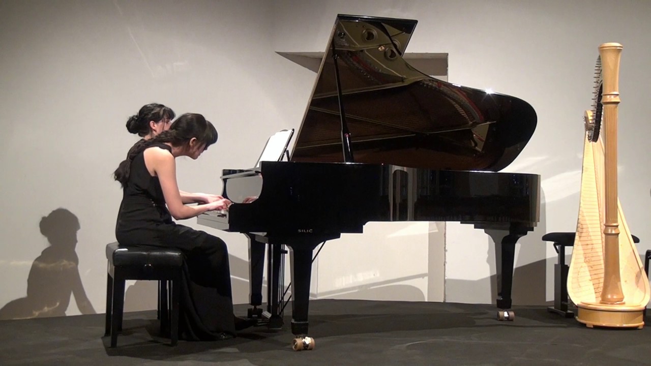 W. A. Mozart: Sonata for piano 4 hands in C major, KV. 521 - Katja & Tanja Činč