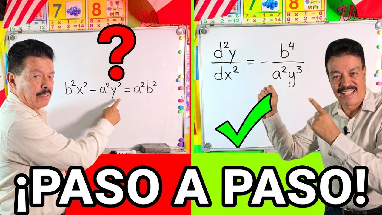 DERIVADAS SUCESIVAS EN FUNCIONES IMPLÍCITAS |  DOMINA EL DESAFÍO MATEMÁTICO | CÁLCULO DIFERENCIAL