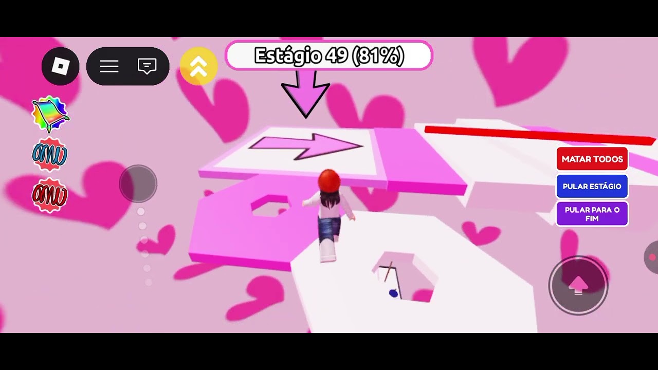 Jogando com vocês @roblox ( Obby de coração)
