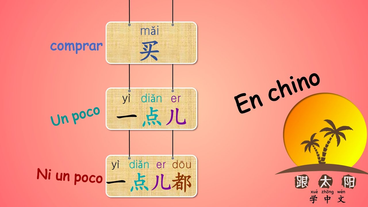 Aprender chino mandarín lección 29 ➡️ como se dice: comprar, un poco y ni un poco en chino.