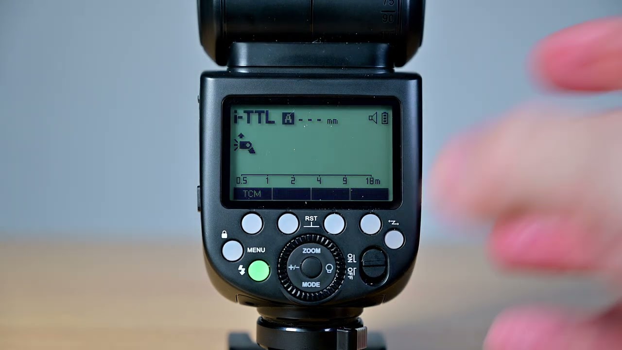 Godox V860iii Speedlight menu setup