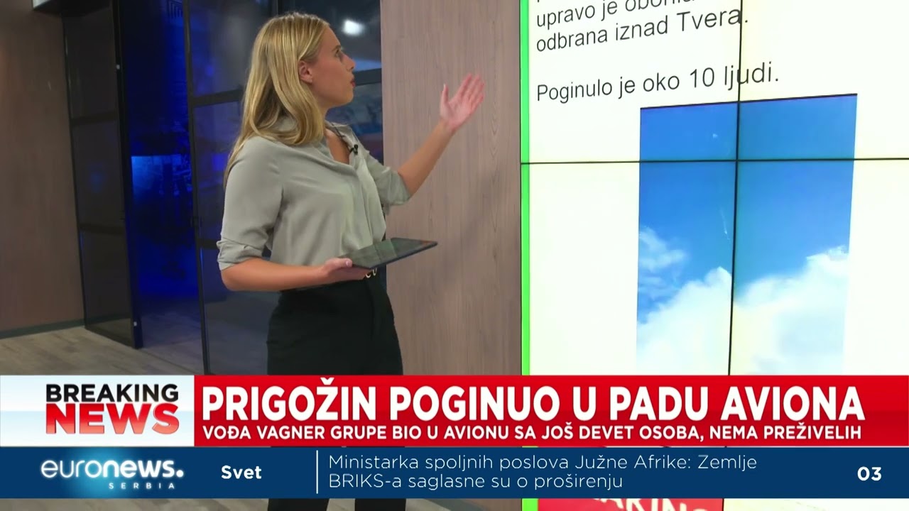 Šef Vagnera Jevgenij Prigožin na listi putnika aviona koji se srušio u Rusiji, 10 osoba poginulo