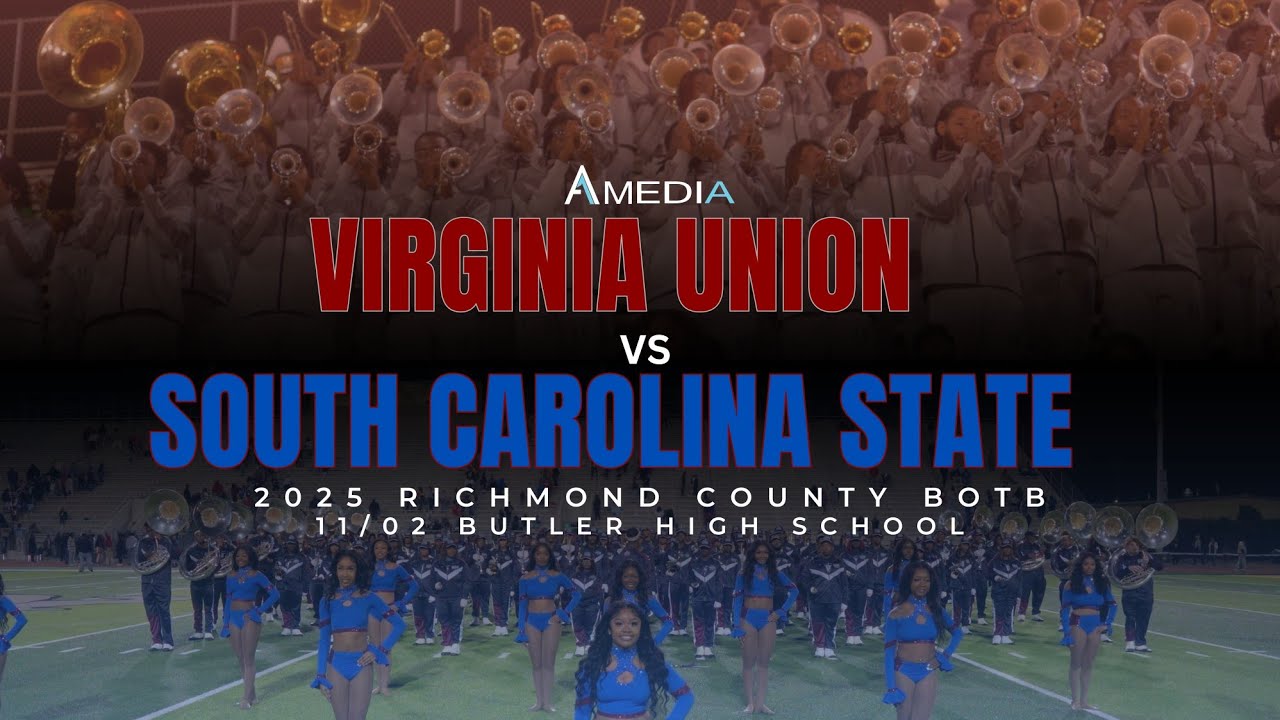 South Carolina State vs Virginia Union Stands Battle | 2025 Richmond County BOTB | 4K 2160p 🔥🎥🎬‼️