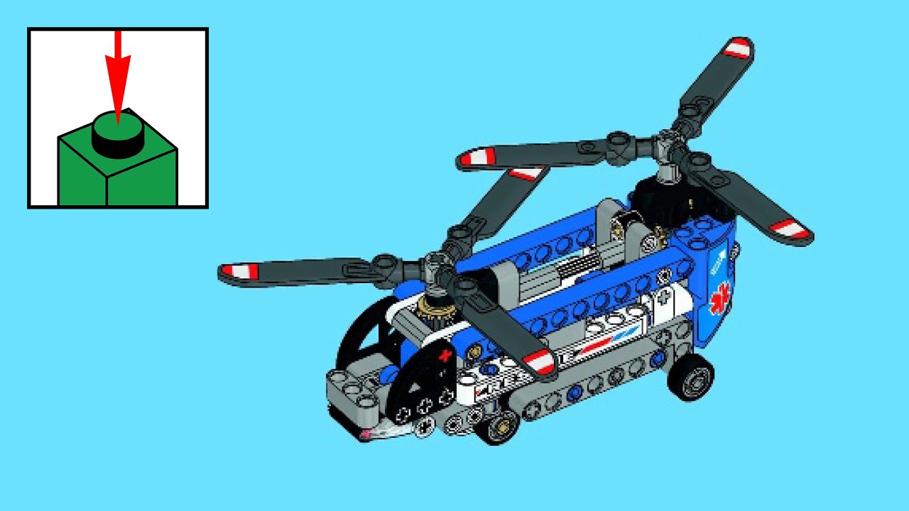 LEGO Technic 42020, Двухроторный вертолёт - инструкции по сборке