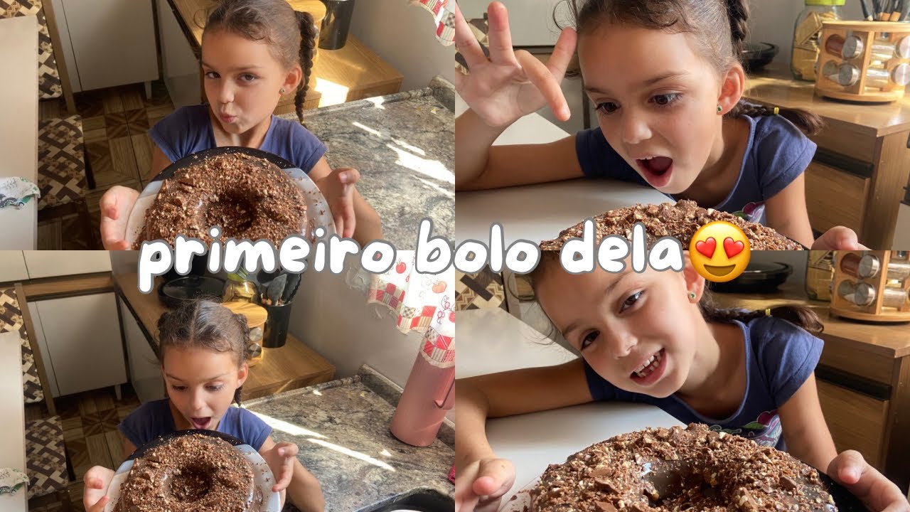 ELA FEZ BOLO DE CHOCOLATE 