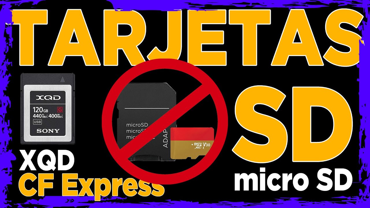 Tarjetas de MEMORIA SD ¿cuál comprar? XQD | CF Express | Micro SD