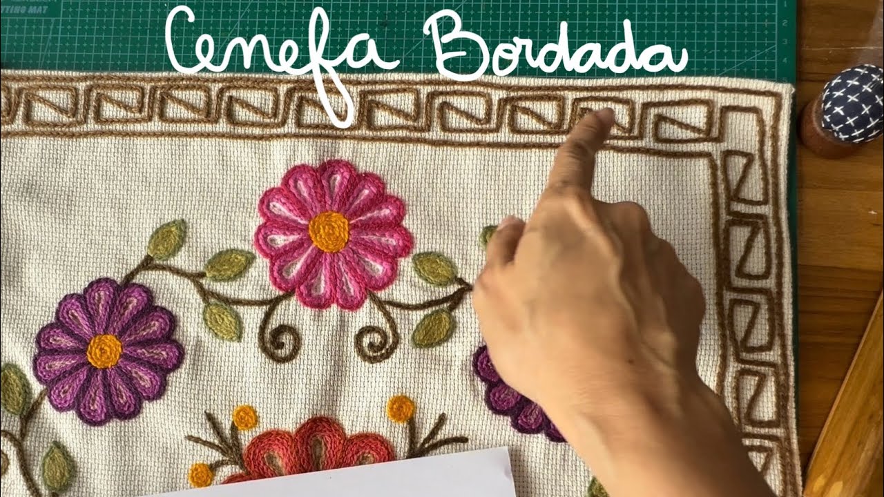 Cenefa Bordada, Taller Cadena & Variantes.