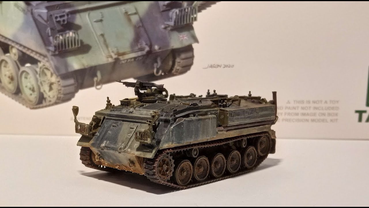 How To Brush Paint the British Two Tone Camouflage/ Takom 1/72 FV432