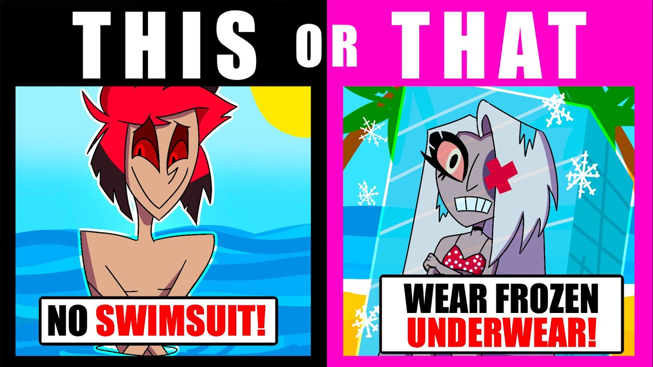 Vaggie Joins WOULD YOU RATHER Hazbin Hotel and is SHOCKED...