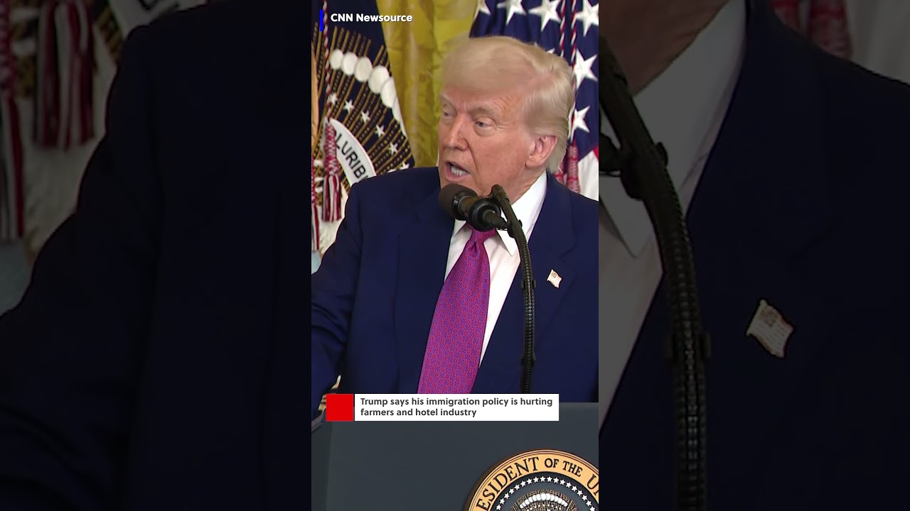 President Trump acknowledged that his strict immigration policy is hurting farmers