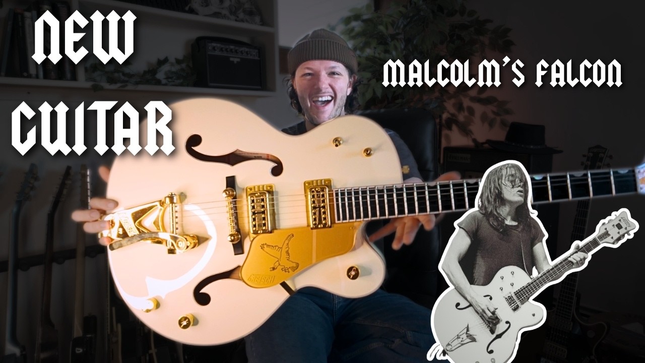 Наконец-то я купил свою гитару мечты от Малкольма Янга! (Распаковка Gretsch White Falcon)
