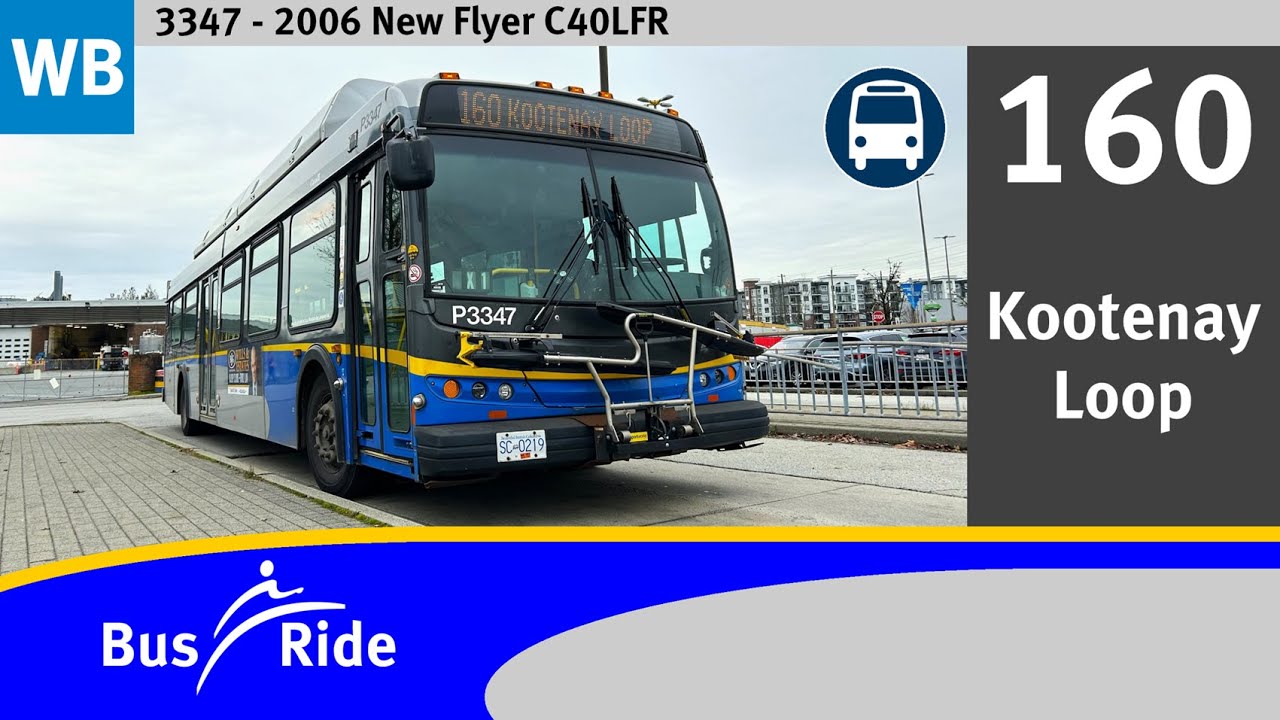 160 Kootenay Loop | TransLink CMBC 2006 New Flyer C40LFR - 3347
